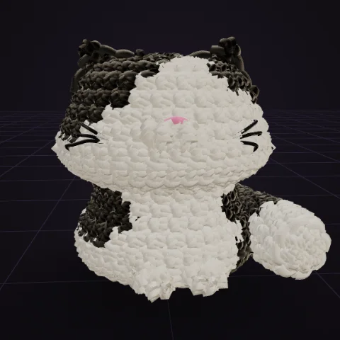 Black spotted cat