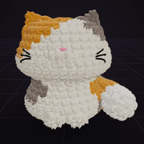 Calico cat orange-grey