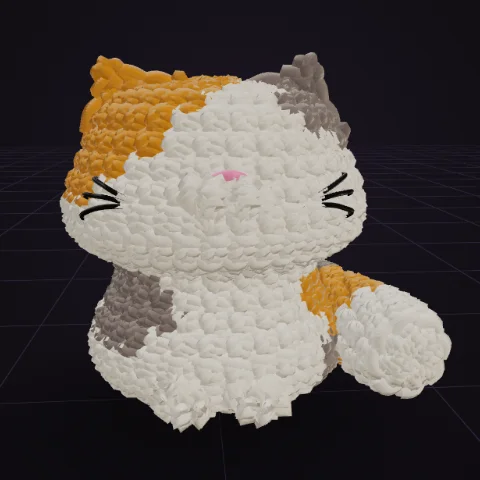 Calico cat orange-grey