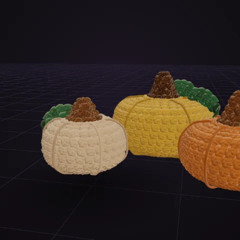 Fall Pumpkins with leaf (Small, Medium, Large size pumpkins)