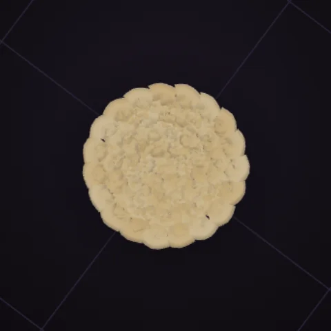 New pattern crocheted, rendered in 3D