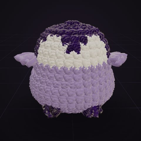 Purple penguin