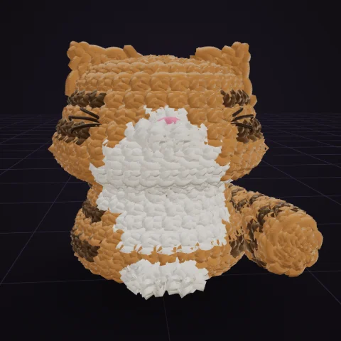 Tabby orange cat